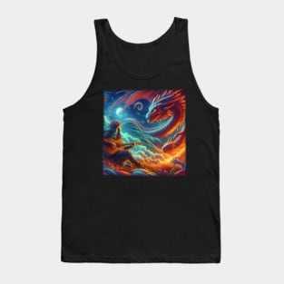 Girl and dragon Tank Top